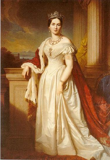 Georg Friedrich Kersting Queen Pauline of Werttemberg oil painting picture